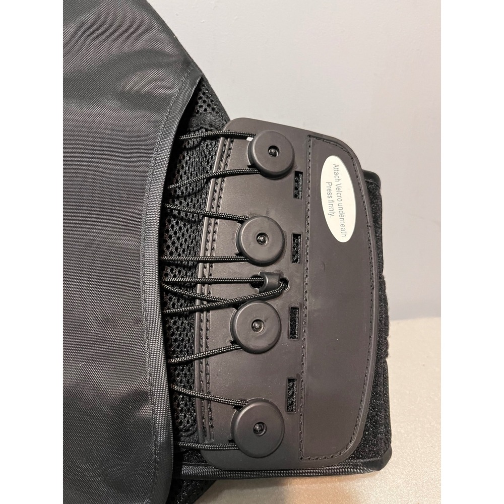 Delta LSO Lower Back Brace Adjustable Lumbar Support Pulley System Black LSO-637 - Picture 2 of 10